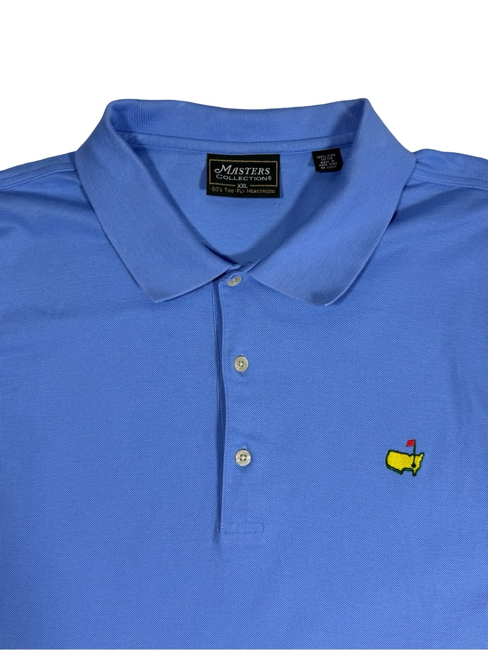 VTG Masters Collection Augusta National Golf Polo Shirt Sz XXL Blue Pima Cotton